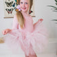 Ballet Pink 3/4 Sleeve Tutu Leotard