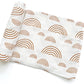 Muslin Swaddle Blanket - Caramel Rainbow