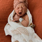 Muslin Swaddle Blanket - Caramel Rainbow