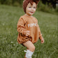 Pumpkin Sweatshirt Romper