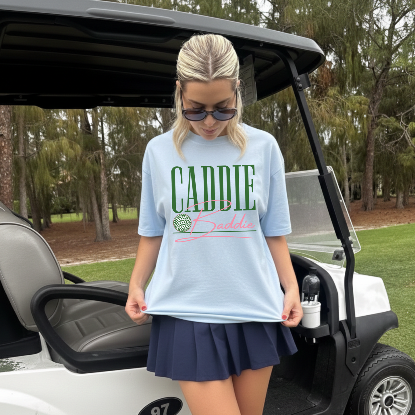 Caddie Baddie Graphic Tee- 4 colors