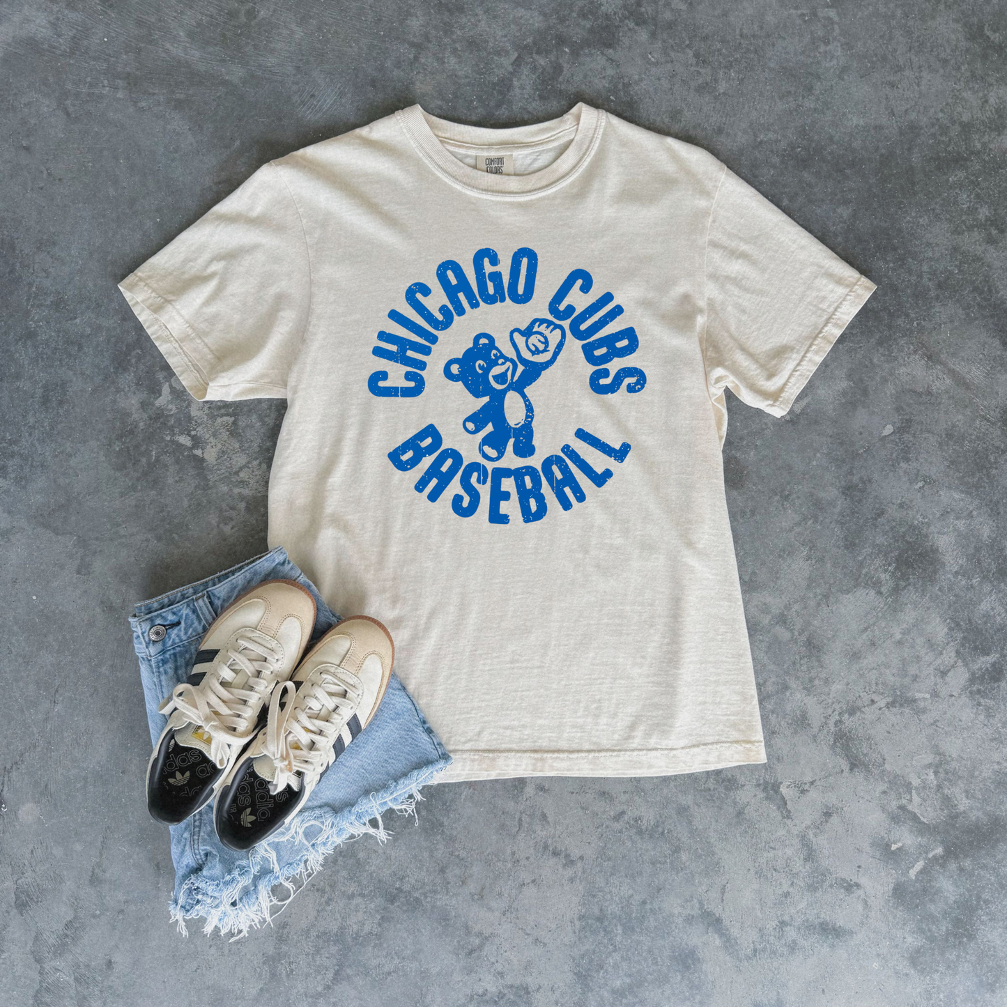 Chicago Cubs Baseball Vintage Graphic Tee – 4 colors
