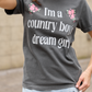 Country Boy's Dream Girl Dark Grey Graphic Tee