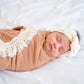 Knotted Headband - Cream Ribbed