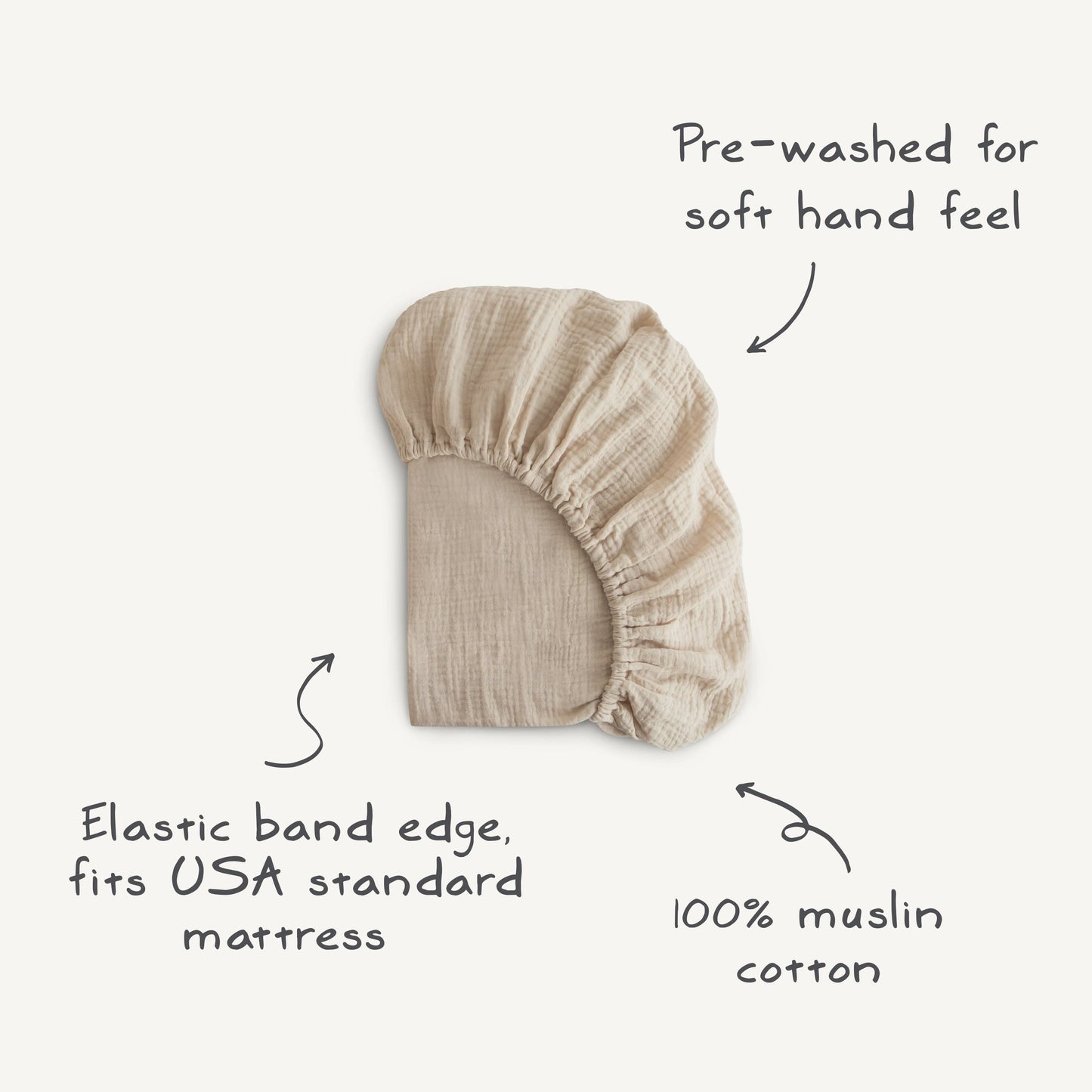 Extra Soft Muslin Crib Sheet- Multiple Color Options