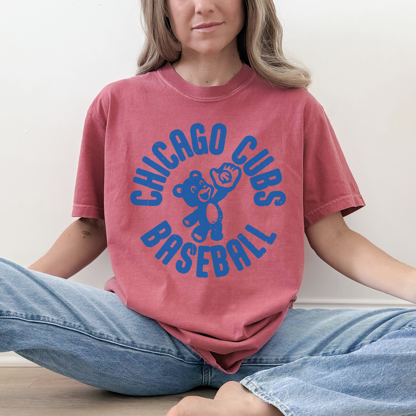 Chicago Cubs Baseball Vintage Graphic Tee – 4 colors