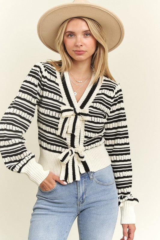 Very Demure Striped Sweater