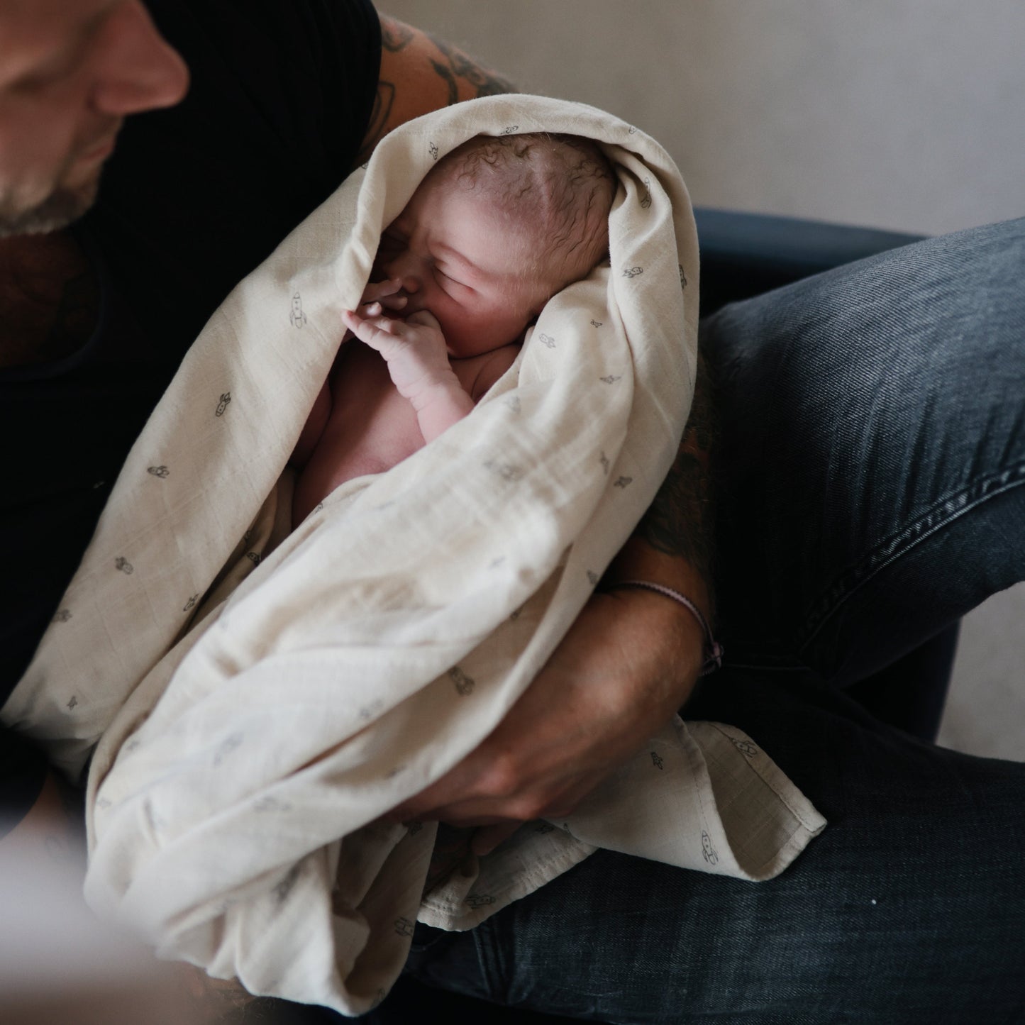 Organic Cotton Muslin Swaddle Blanket- Multiple Color Options