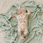 Bow Turban Hat - Dusty Pink Floral