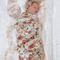 Muslin Swaddle Blanket - Dusty Pink Floral