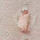 Pom Swaddle Blanket - Dusty Pink