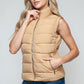 Apres Ski Zip Up Vest- Iced Coffee