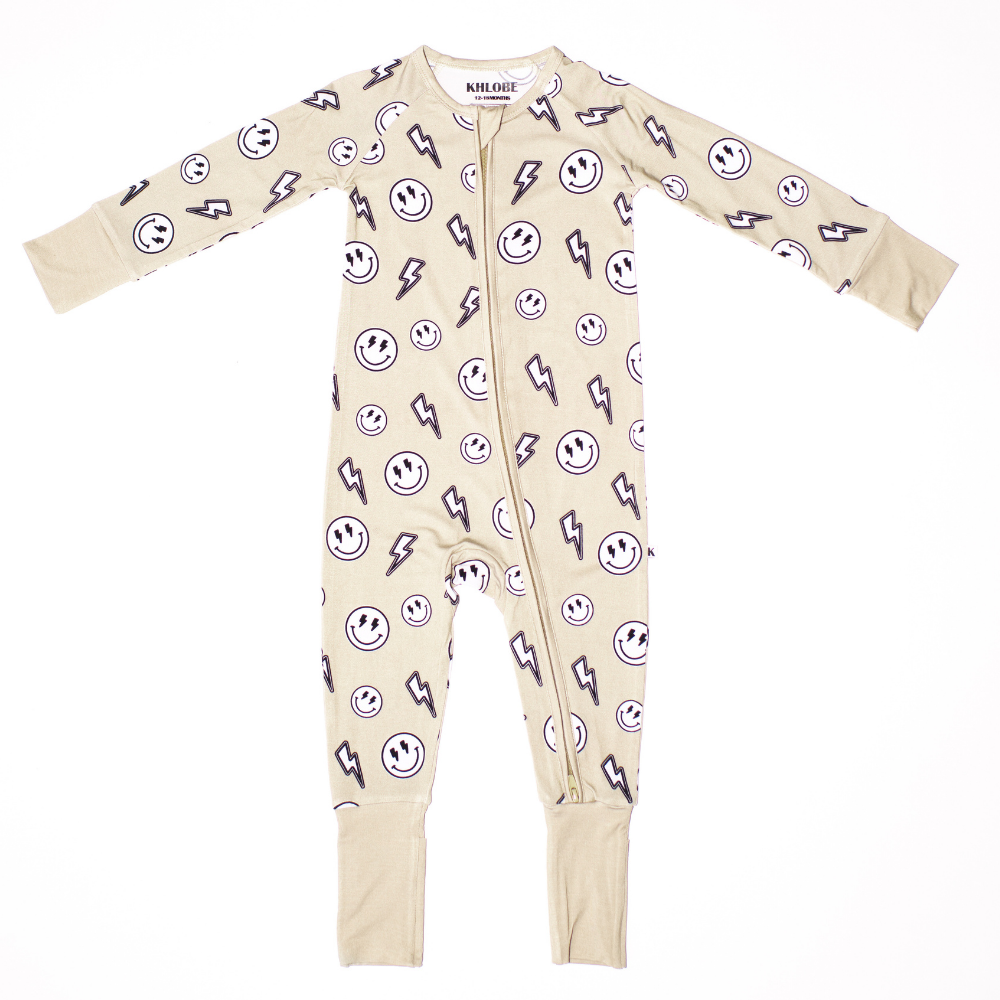 Electric Smiley Convertible Zippy- Beige