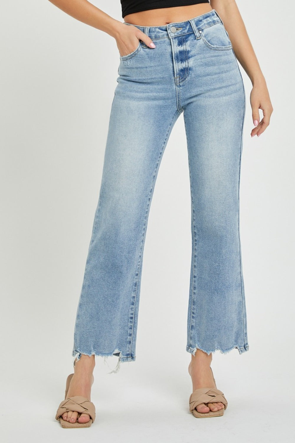 RISEN Naomi High Rise Straight Jeans