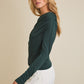 Midnight Pine Cowl Neck Top