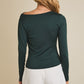 Midnight Pine Cowl Neck Top