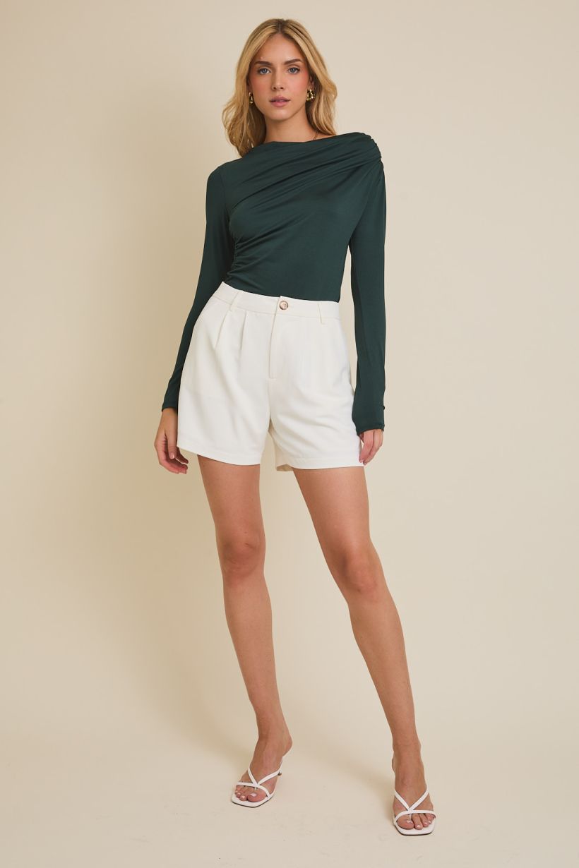 Midnight Pine Cowl Neck Top