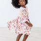 Falling Leaves 3/4 Sleeve Pocket Twirl Dress