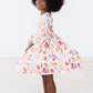Falling Leaves 3/4 Sleeve Pocket Twirl Dress
