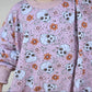 Purple Floral Skulls Bamboo Bubble Romper