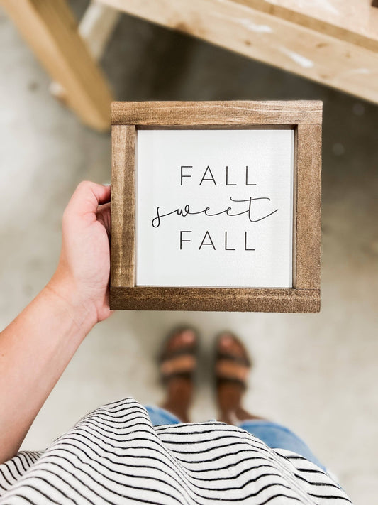 "Fall Sweet Fall" Wood Sign - Aubrey Jaymes Boutique#
