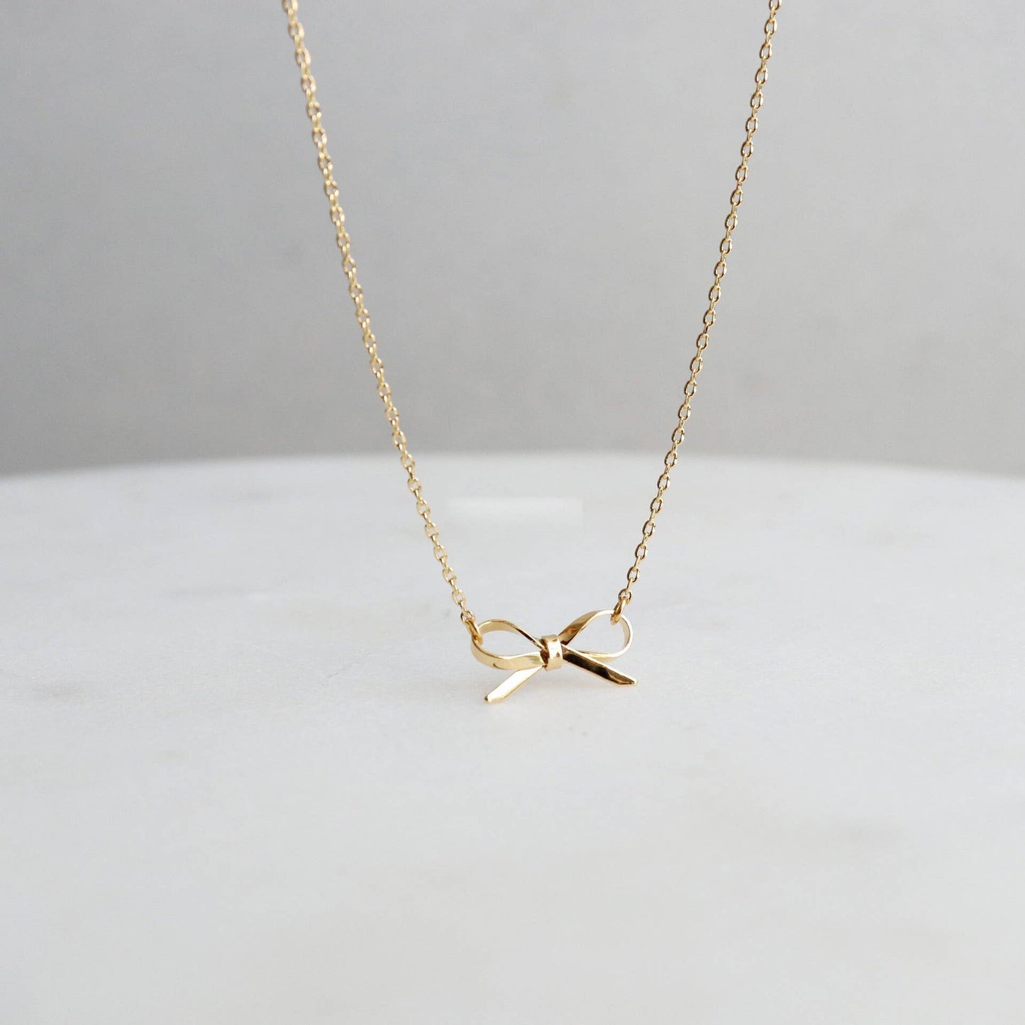Golden Promise Bow Necklace