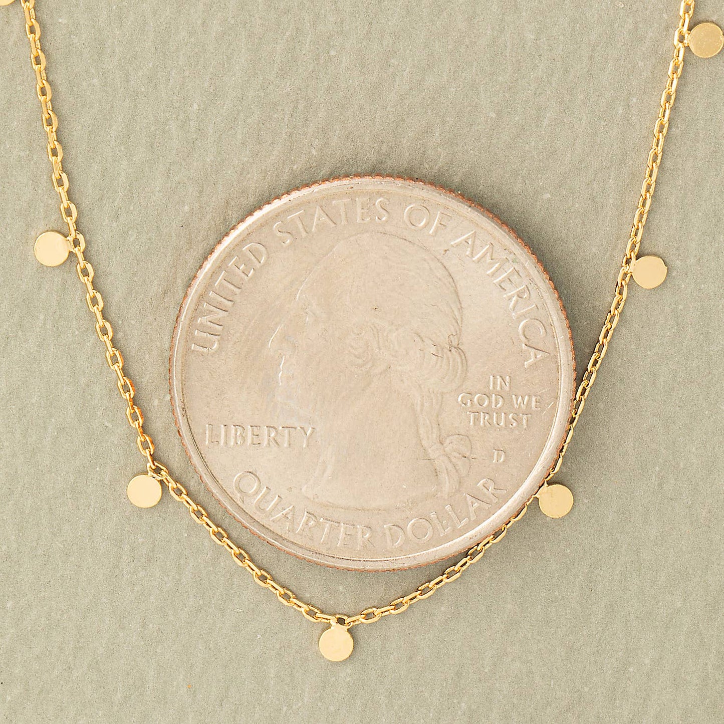 Summer Nights Mini Disc Necklace