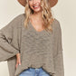 Emersyn Oversized Slub Knit Tunic (Size Small)