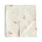 Organic Cotton Muslin Swaddle Blanket- Multiple Color Options