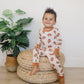 Football Print 2pc Pajama Set