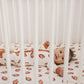 Football Print Bamboo Crib Sheet