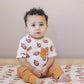 Football Print Bamboo Crib Sheet