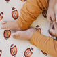 Football Print Bamboo Crib Sheet