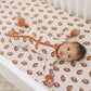 Football Print Bamboo Crib Sheet