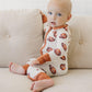 Football Print Bamboo Zippy Romper