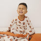 Football Print Quilted Bamboo Blanket