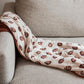 Football Print Quilted Bamboo Blanket