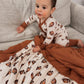 Football Print Quilted Bamboo Blanket