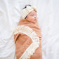 Fringe Swaddle Blanket - Caramel