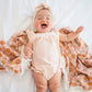 Fringe Swaddle Blanket - Retro Floral