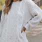 Heather Grey Confetti Cable Knit Sweater