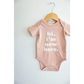 Hi, I'm New Here in ROSE Organic Cotton Baby Onesie