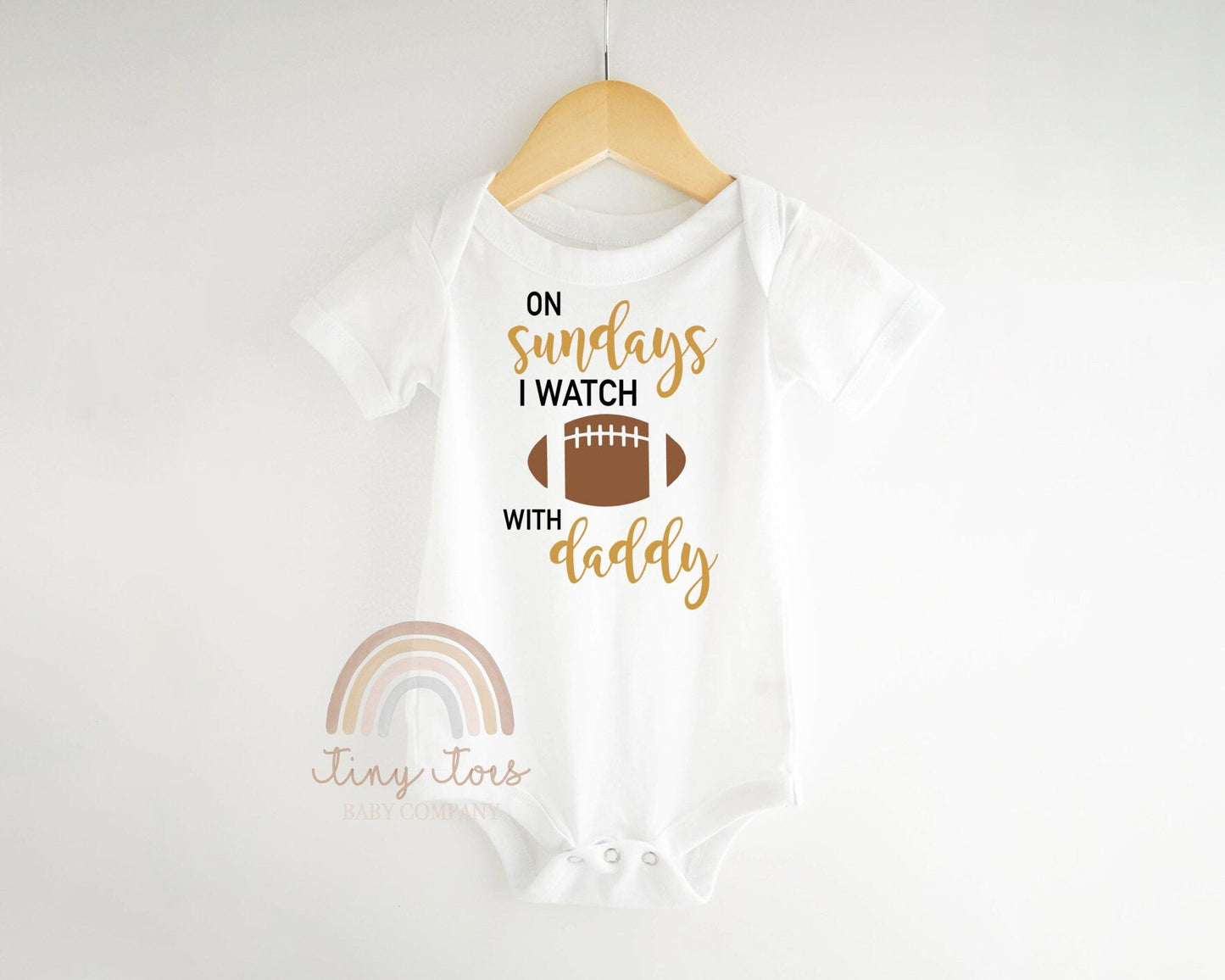 On Sundays I Watch Football With Daddy Bodysuit