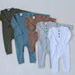 Organic Cotton Henley Romper