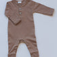 Organic Cotton Henley Romper