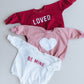 Distressed Heart Sweatshirt Romper - 5 colors