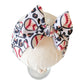 Cheetah Baseball Headwrap Bow