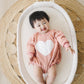 Distressed Heart Sweatshirt Romper - 5 colors