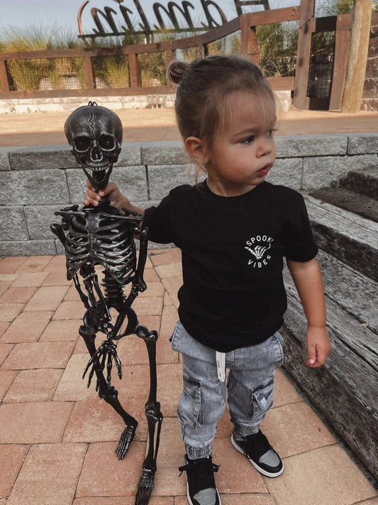 Spooky Vibes Pocket Tee- 2 Colors