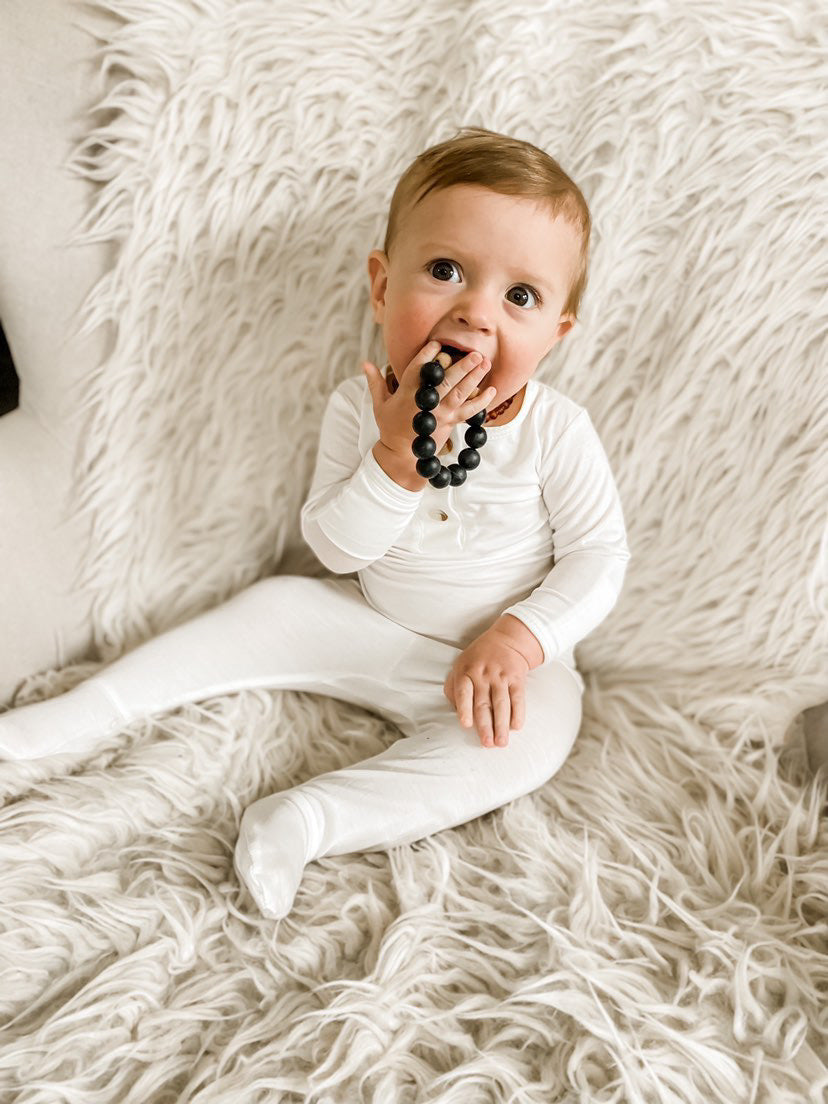 White Baby Outfit Set with Hat/Headband Option (Newborn - 12 months)
